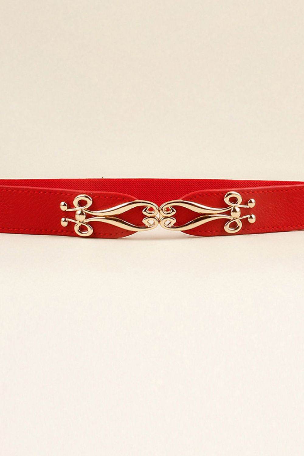 Alloy Buckle Elastic Belt - Delanoir