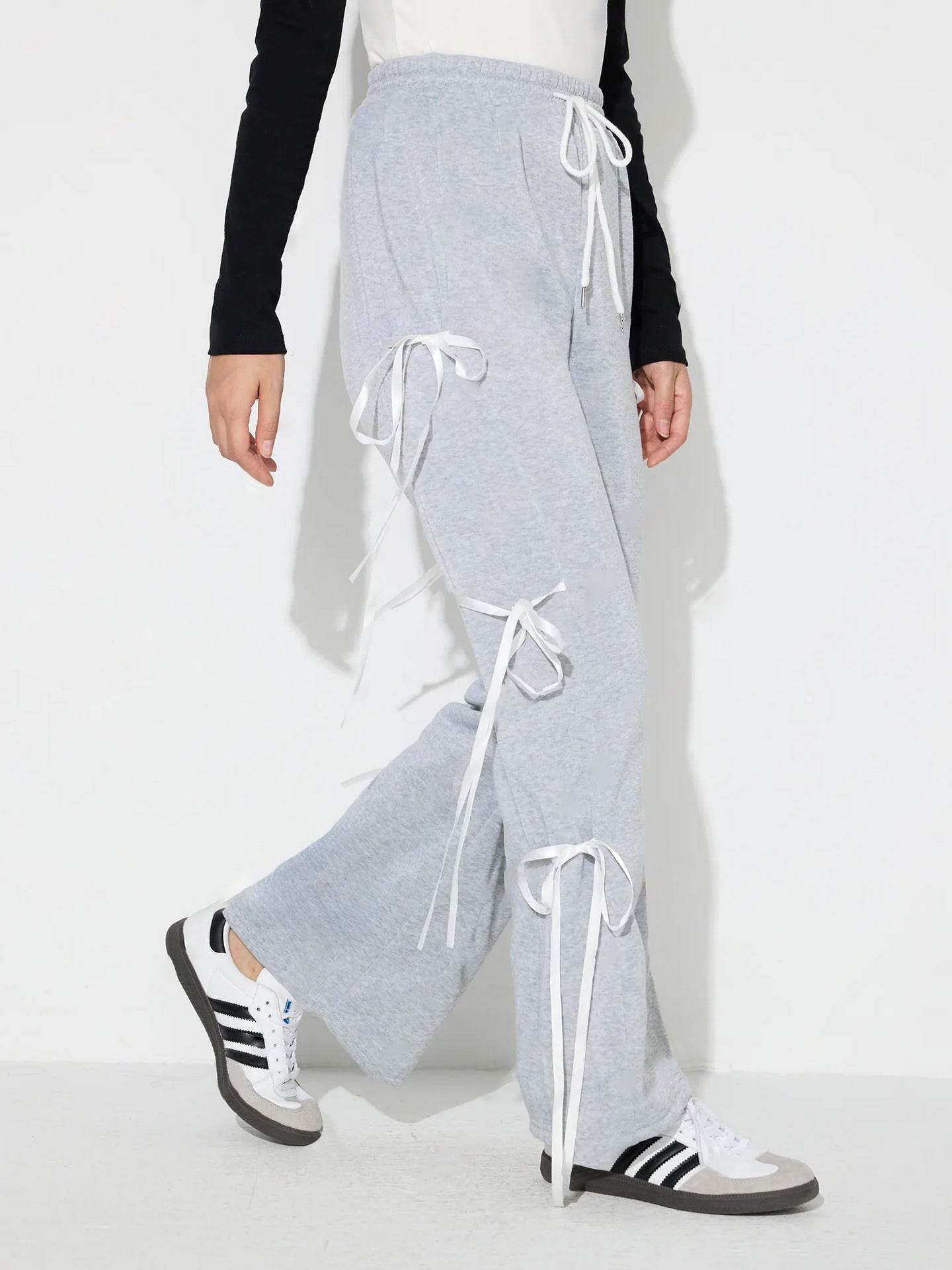 Drawstring Bow Pants - Delanoir