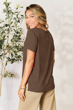 Basic Bae Full Size Round Neck Short Sleeve T-Shirt - Delanoir