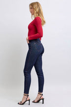 Judy Blue Full Size Heart Shaped Back Pockets Skinny Jeans - Delanoir
