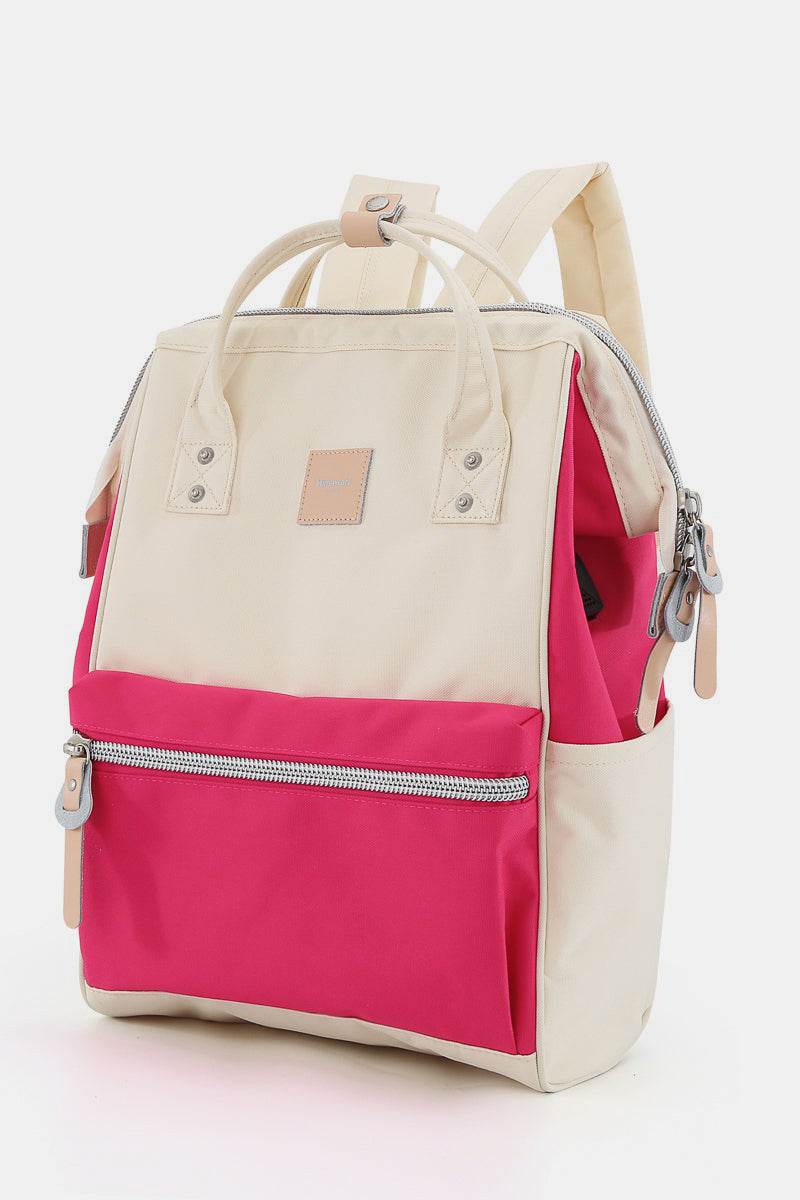 Himawari Water Resistant Canvas Backpack Bag with Side Pockets - Delanoir