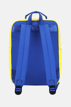 Himawari Contrast Nylon Backpack Bag with Handles - Delanoir