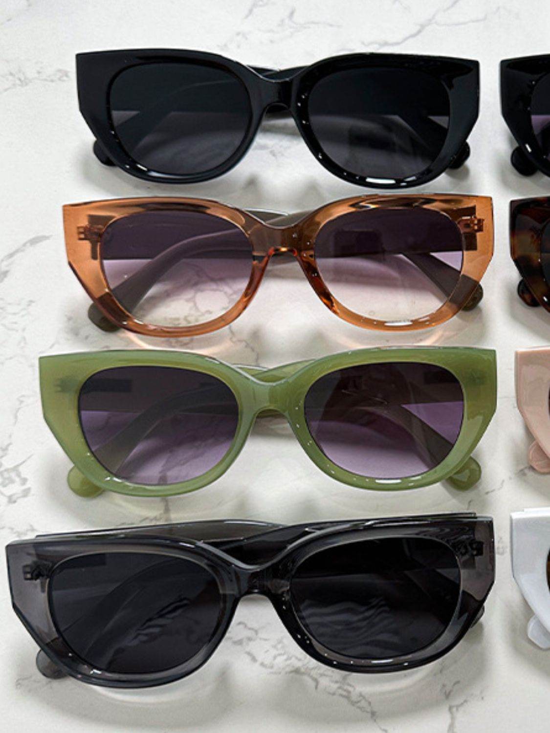 Cat Eye Polycarbonate Frame Sunglasses - Delanoir