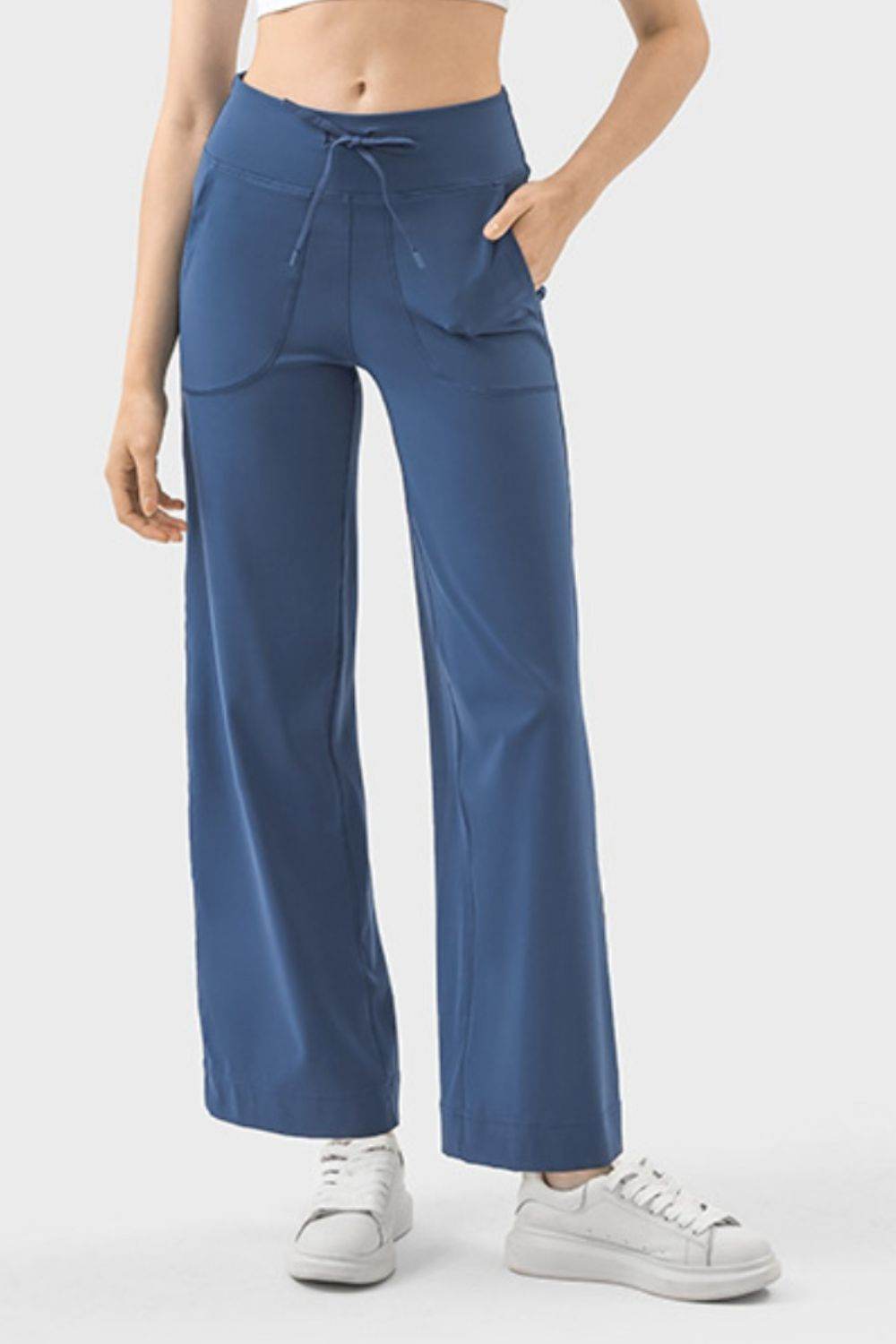 Millennia Drawstring Active Pants with Pockets - Delanoir
