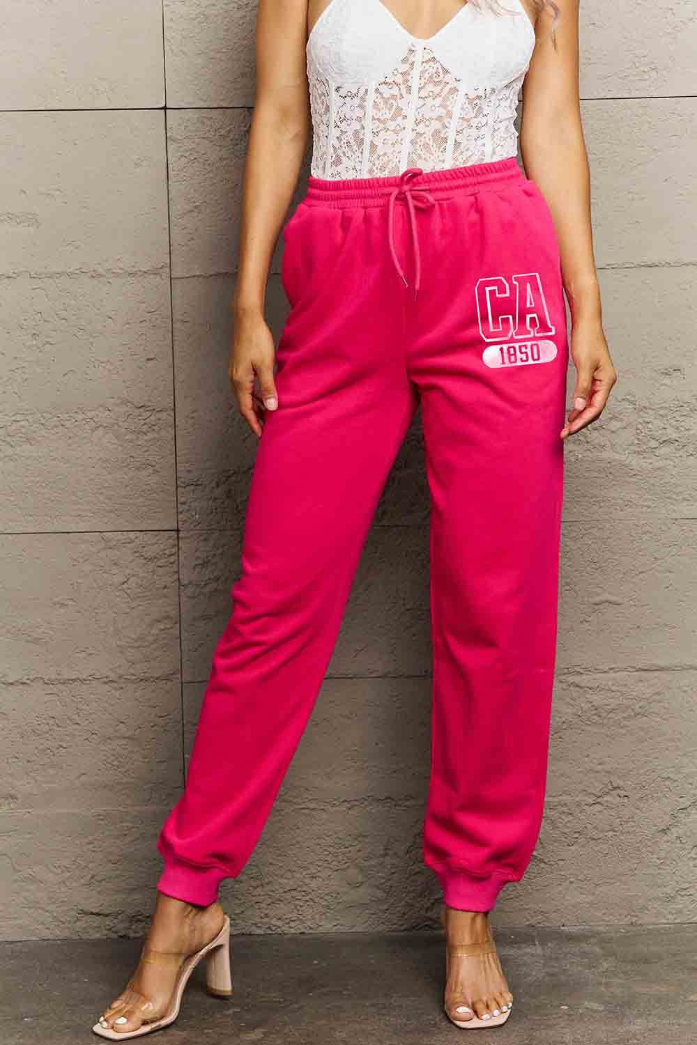 Simply Love Simply Love Full Size CA 1850 Graphic Joggers - Delanoir