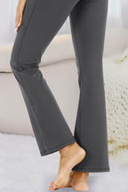 Pocketed High Waist Active Pants - Delanoir