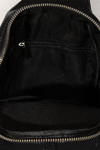 Fame Single Strap Faux Leather Sing Bag - Delanoir