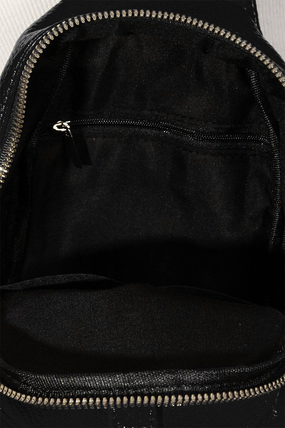 Fame Single Strap Faux Leather Sing Bag - Delanoir