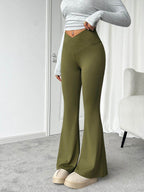 Devine Highly Stretchy Bootcut Pants - Delanoir