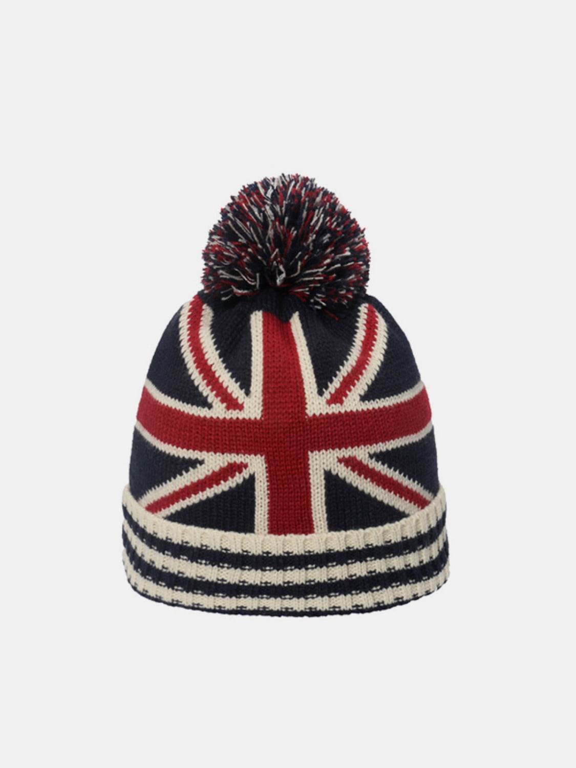 Roll Rim US Flag Knit Hat - Delanoir