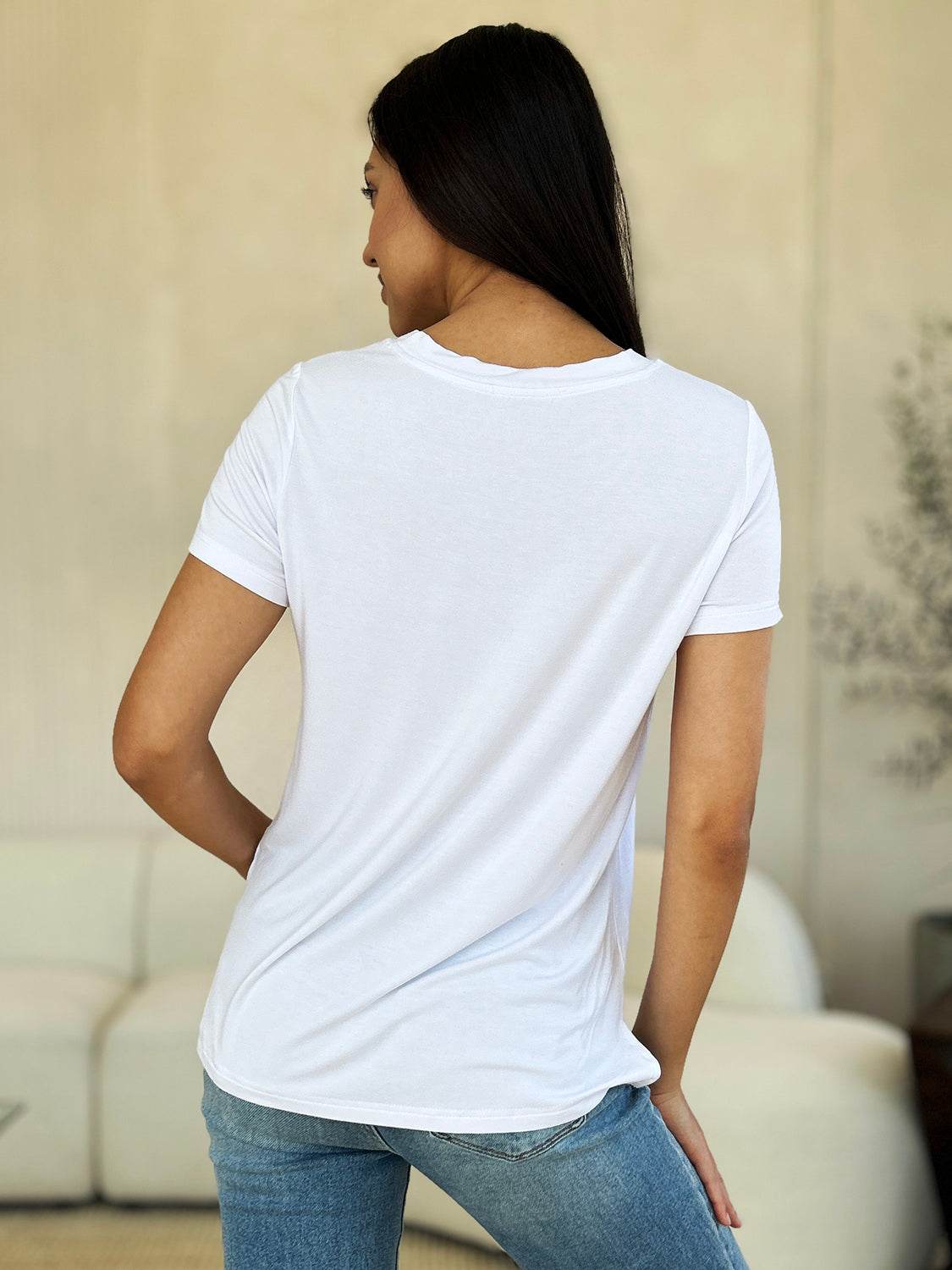 Basic Bae Full Size Round Neck Short Sleeve T-Shirt - Delanoir