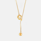 Stainless Steel Bead Necklace - Delanoir