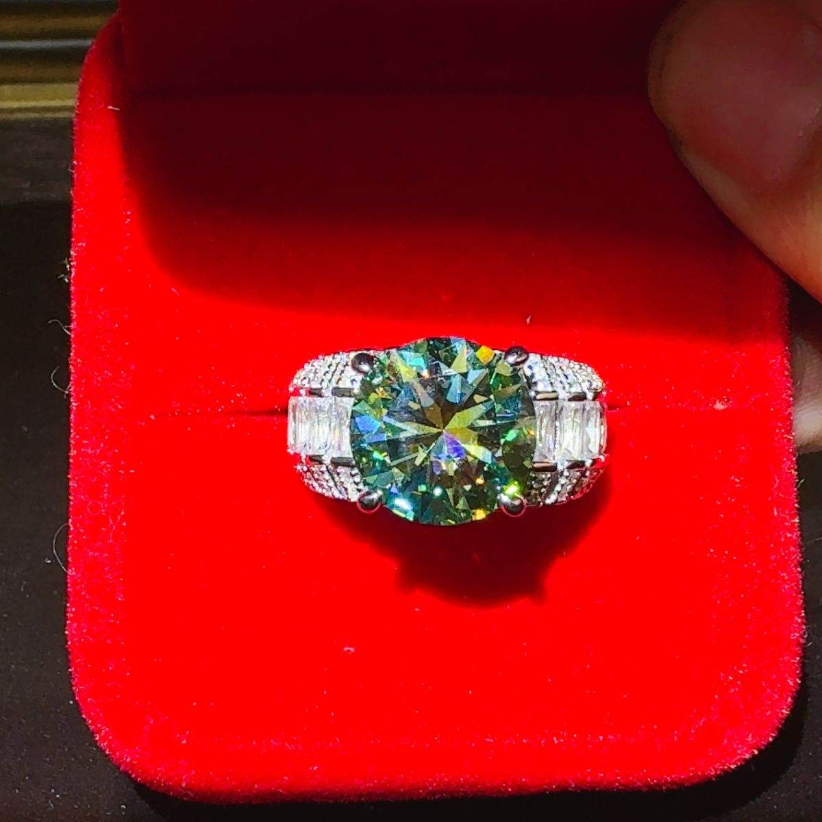 5 Carat Moissanite 925 Sterling Silver Ring - Delanoir