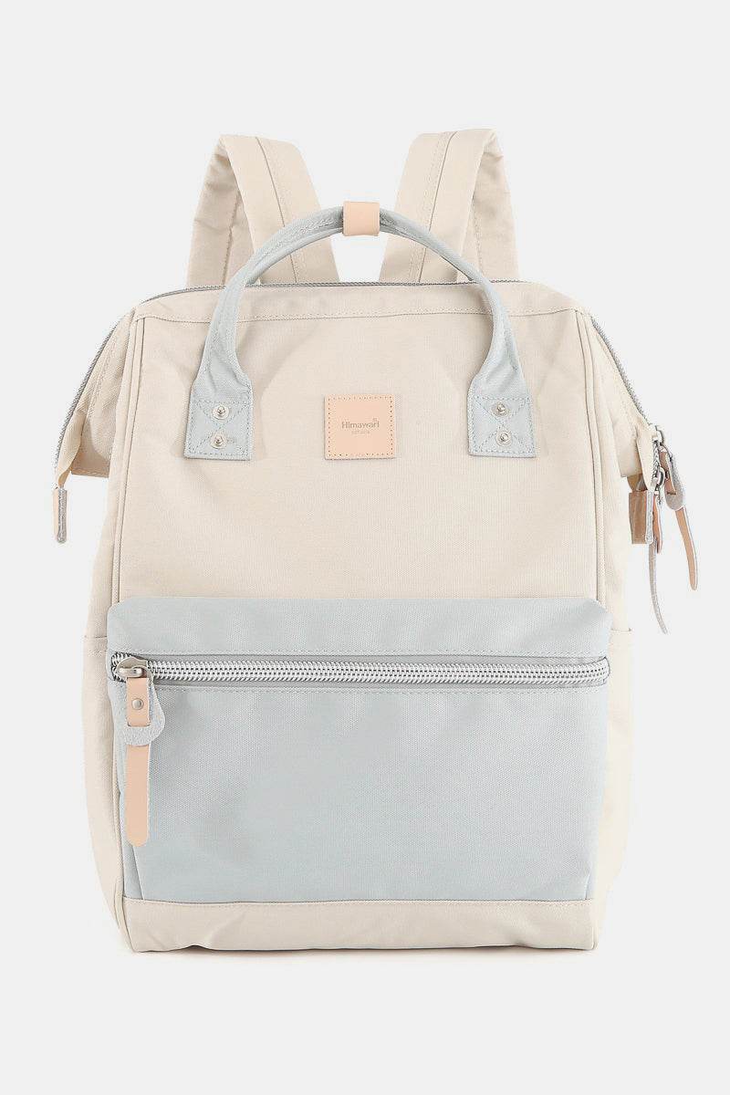 Himawari Water Resistant Canvas Backpack Bag with Side Pockets - Delanoir
