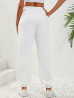 Textured Pull-On Joggers - Delanoir
