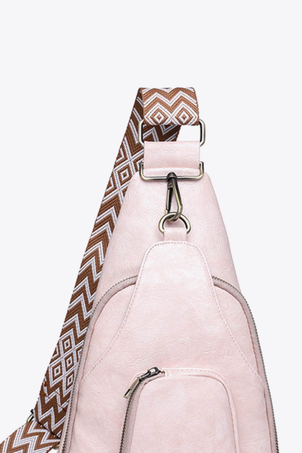 Adored Take A Trip PU Leather Sling Bag - Delanoir