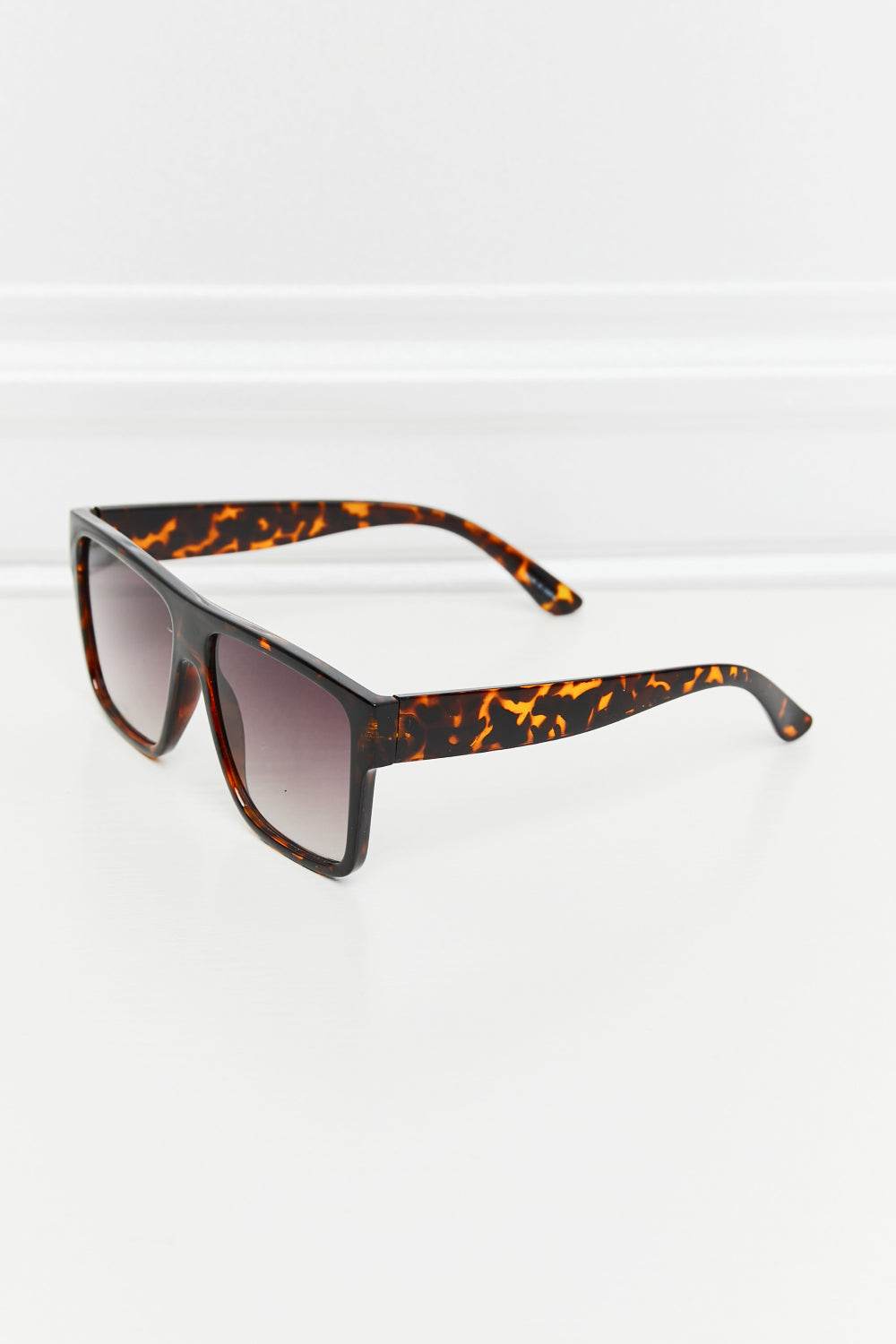 Tortoiseshell Square Full Rim Sunglasses - Delanoir