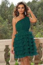 One-Shoulder Sleeveless Dress - Delanoir