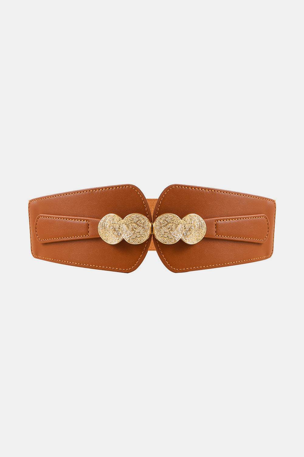 Alloy Buckle Elastic Belt - Delanoir