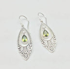 Alloy Rhinestone Cutout Earrings - Delanoir