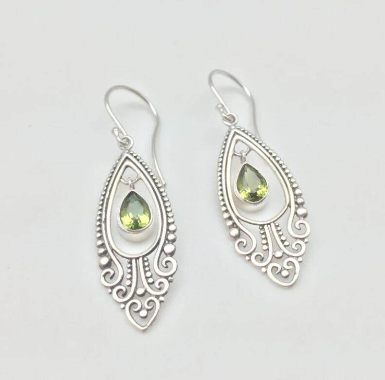 Alloy Rhinestone Cutout Earrings - Delanoir