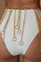 Fringe Chain Alloy Belt - Delanoir