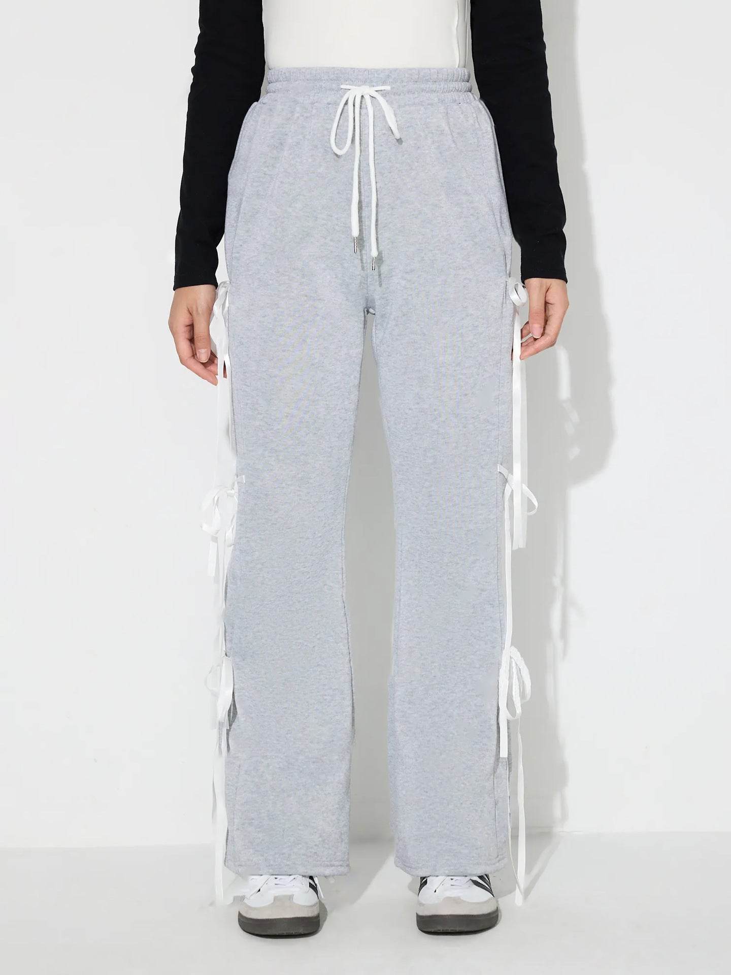 Drawstring Bow Pants - Delanoir