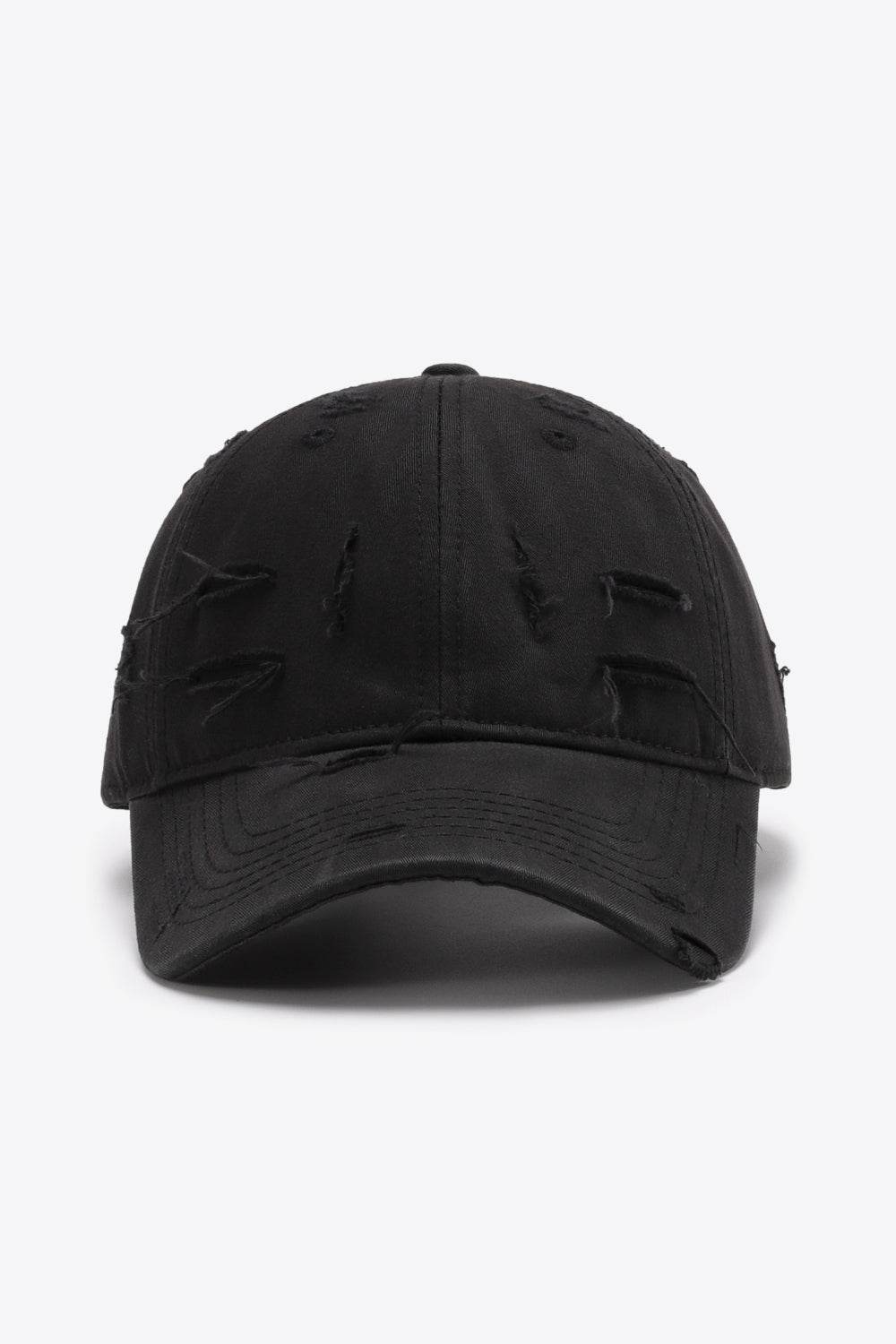 Distressed Adjustable Baseball Cap - Delanoir