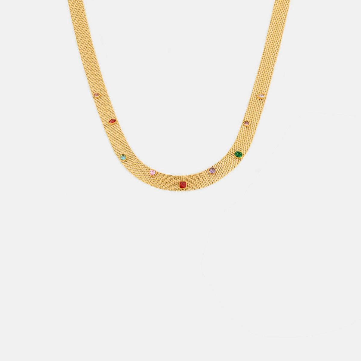 Titanium Steel Zircon Necklace - Delanoir