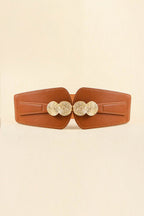 Alloy Buckle Elastic Belt - Delanoir