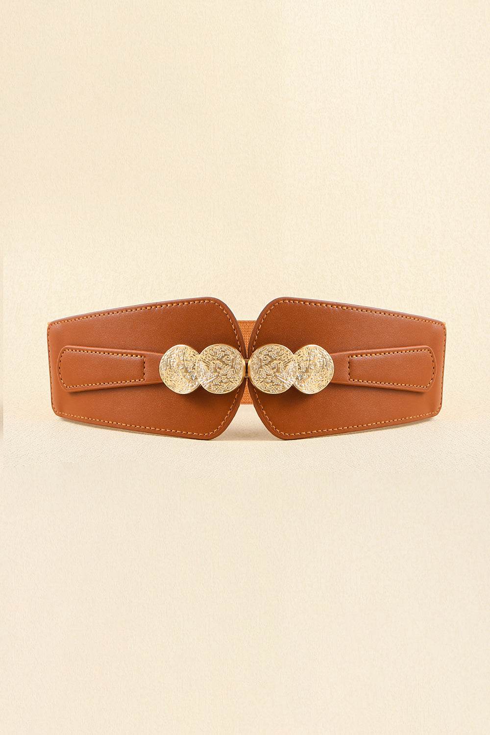 Alloy Buckle Elastic Belt - Delanoir