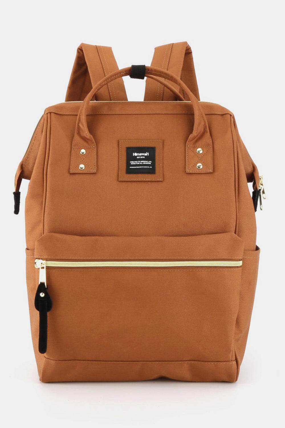 Himawari Waterproof Canvas Backpack Bag with Side Pockets - Delanoir