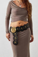 Vintage PU Leather Wide Belt - Delanoir