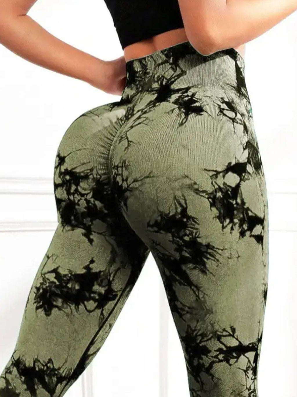 Tie-Dye High Waist Active Leggings - Delanoir