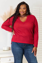 Culture Code Full Size Wide Notch Relax Top - Delanoir