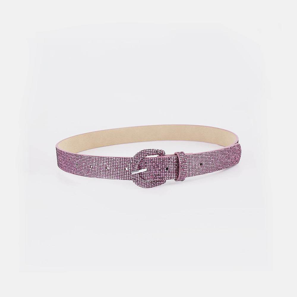 Sequin PU Leather Belt - Delanoir