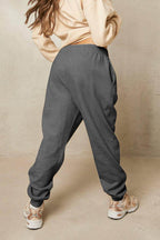 Simply Love Simply Love Full Size Drawstring Heart Graphic Long Sweatpants - Delanoir