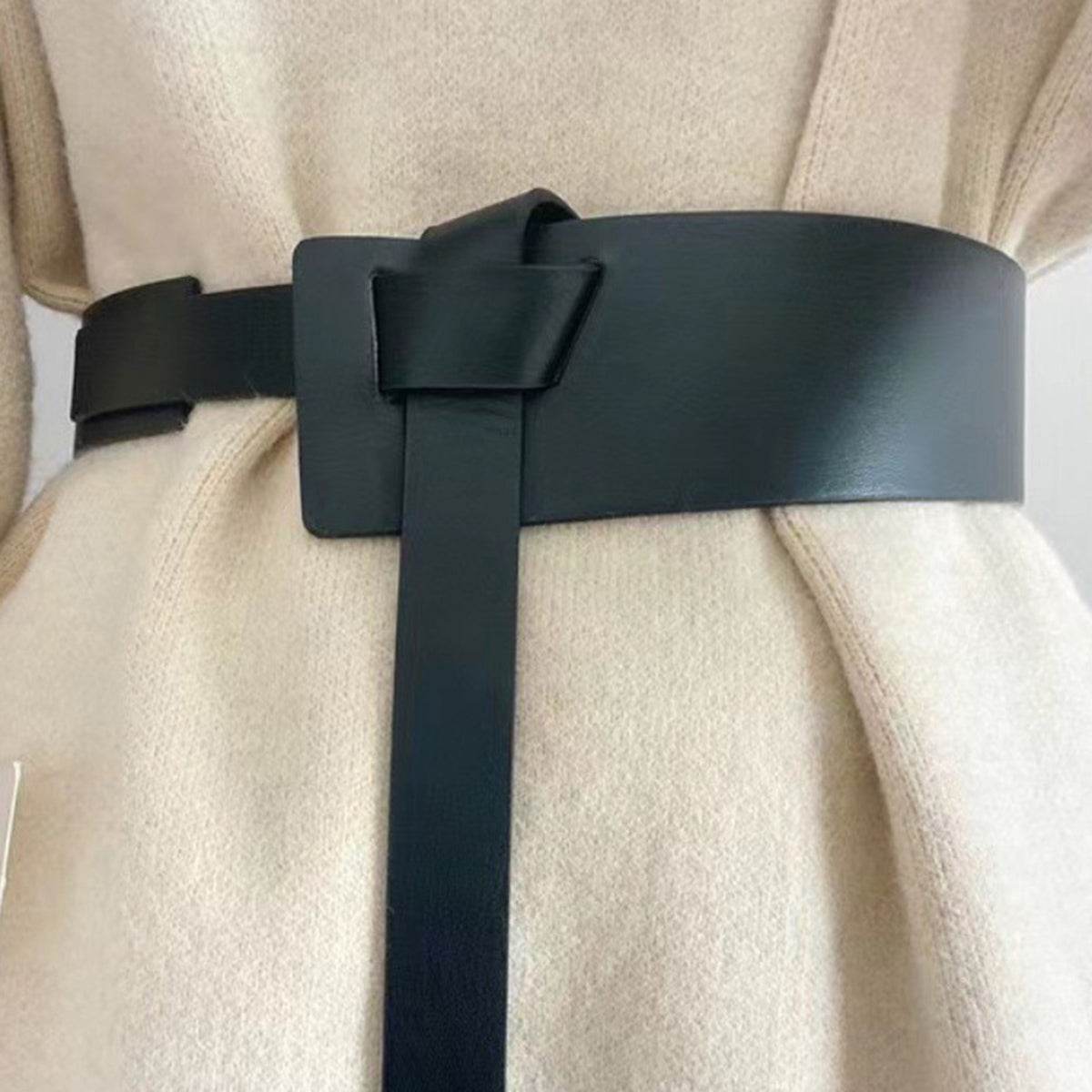 Knot Detail PU Belt - Delanoir