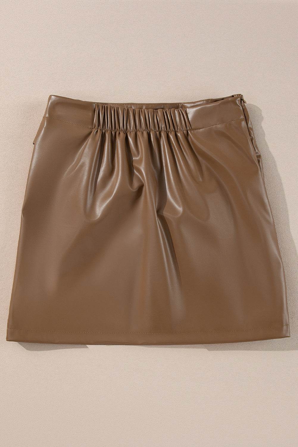 Bowknot Elastic Waist Mini Skirt - Delanoir