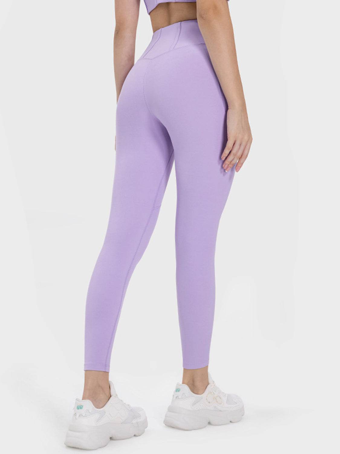 Millennia Pocketed High Waist Active Leggings - Delanoir
