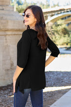 Basic Bae Full Size Round Neck Pocketed T-Shirt - Delanoir