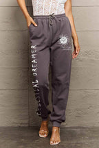 Simply Love Full Size CELESTIAL DREAMER Graphic Sweatpants - Delanoir