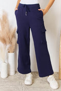 RISEN Drawstring Relaxed Cargo Wide Leg Pants - Delanoir