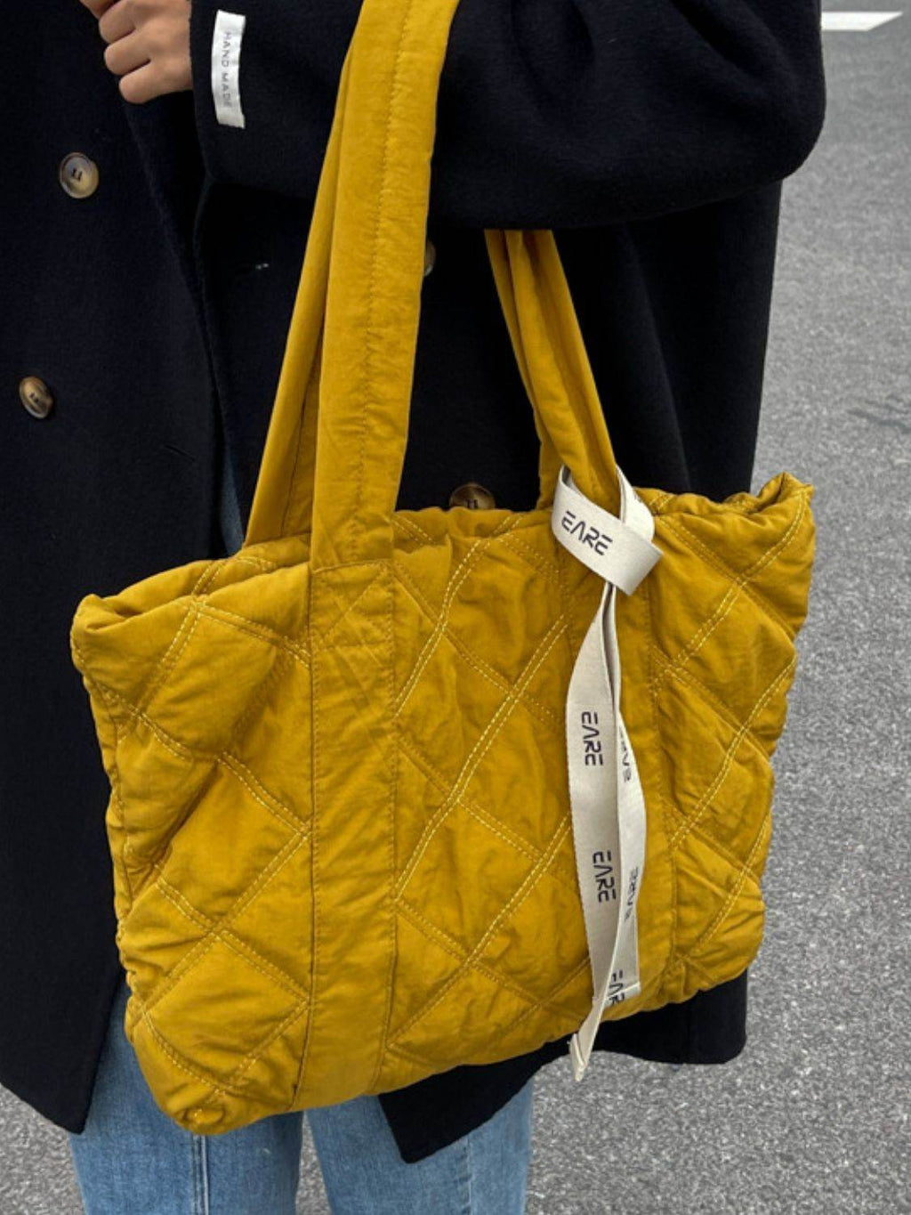 Quilted Nylon Large Tote Bag - Delanoir