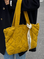 Quilted Nylon Large Tote Bag - Delanoir