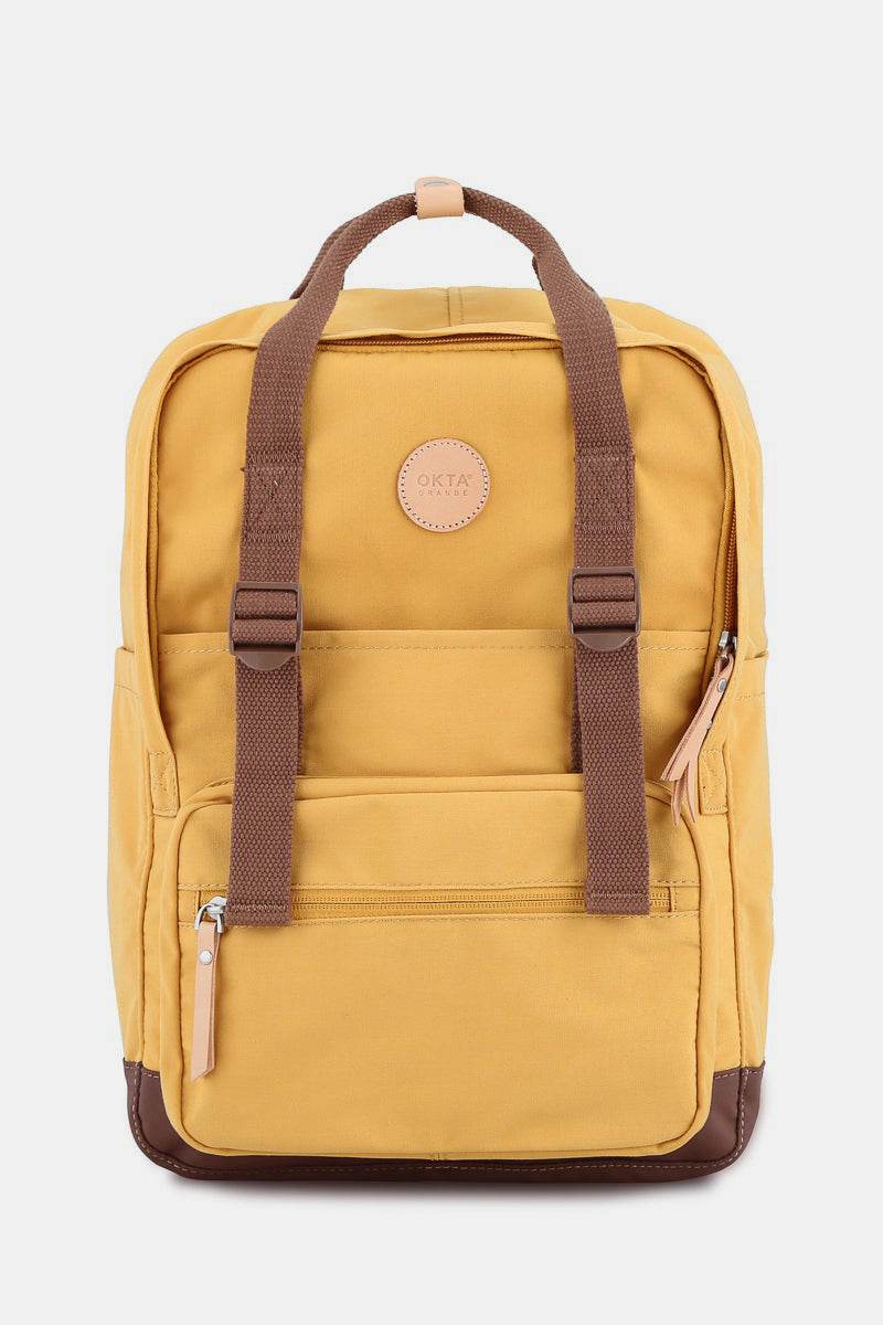 Himawari Waterproof Canvas Backpack Bag with Side Pockets - Delanoir