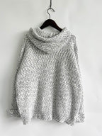 Zip Up Drawstring Long Sleeve Hooded Sweater - Delanoir