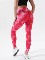Tie-Dye High Waist Active Leggings - Delanoir