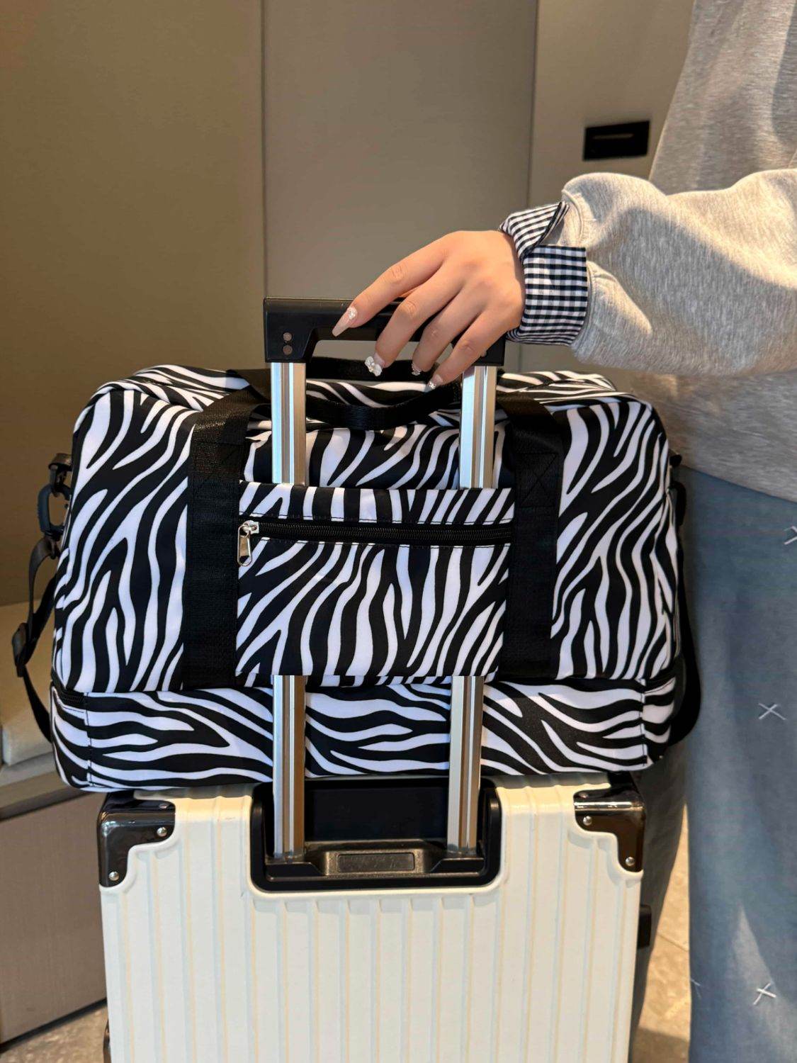 Oxford Cloth Leopard Travel Bag - Delanoir
