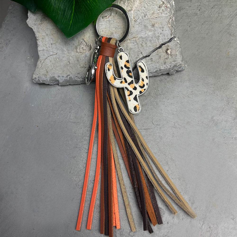 Cactus Keychain with Tassel - Delanoir